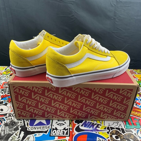 Vans Old Skool Vibrant Yellow Womens Sizes - Picture 2 of 10